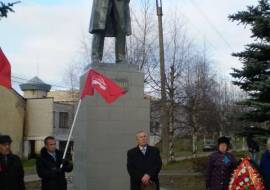 Митинг по переносу и реставрации памятника Ленина.